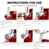 Sonifer Meat Grinder  .High quality cutting blade .3 pcs metal discs,fine,medium and coarse .Aluminum meat filling pan 3