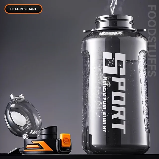 GIANXI Sport Water Bottle Large Capacity Thickened Cups Outdoor One Cover Double Drink Portable Sealed Leak-Proof Drinkware 3