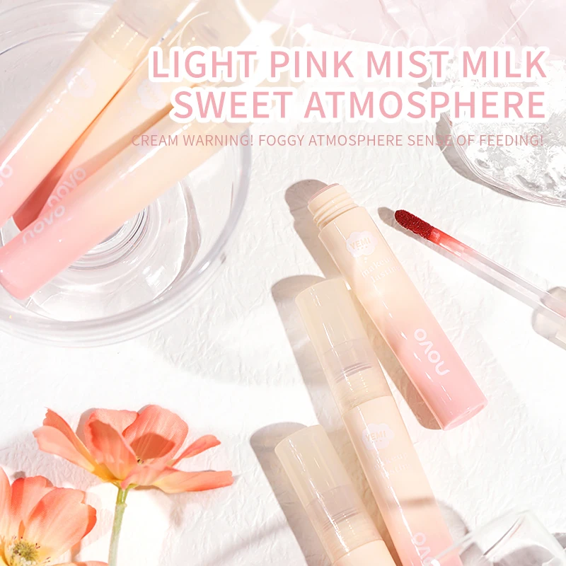 

Cloud Velvet Matte Creamy Lip Glaze Soft Mist Lipstick Long Lasting Pigmented Lightweight Smooth Lip Gloss Rich Color Cosmetics