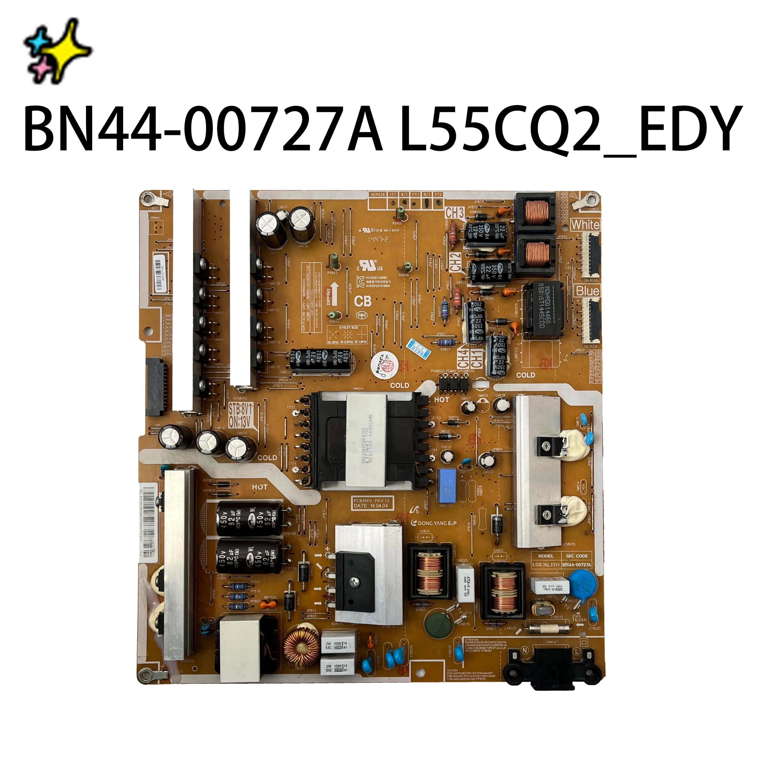Authentic Original TV Power Board BN44-00727A L55CQ2_EDY