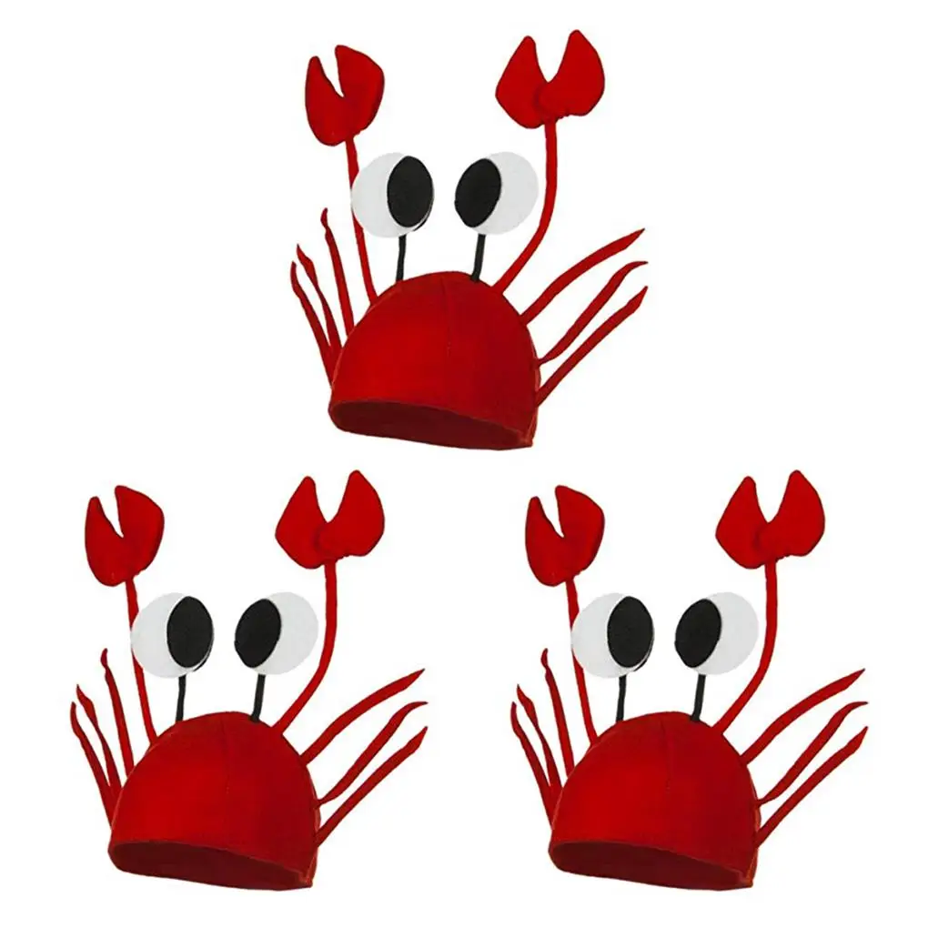 Costume Crab Hat Dressing Adorn Girls Boys Holiday Props Interesting Party Supplies Headwear Decor Christmas Gifts cosplay hat