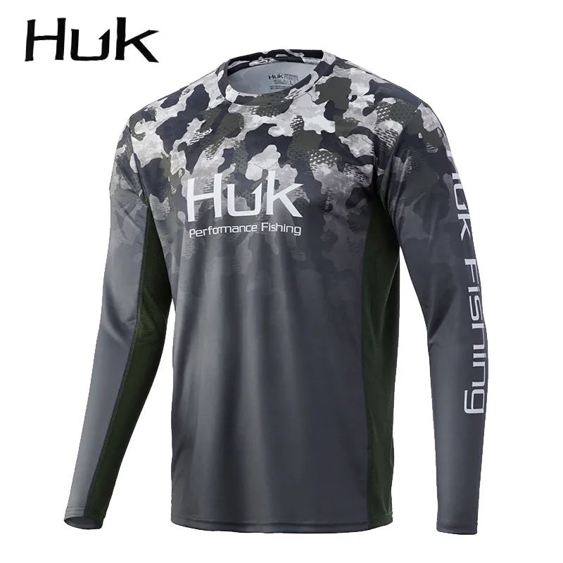 Fishing Clothes Men's Long Sleeve Performance Shirt 50+ UPF Summer Quick Dry Tops Lightweight Breathable Outdoor Shirts