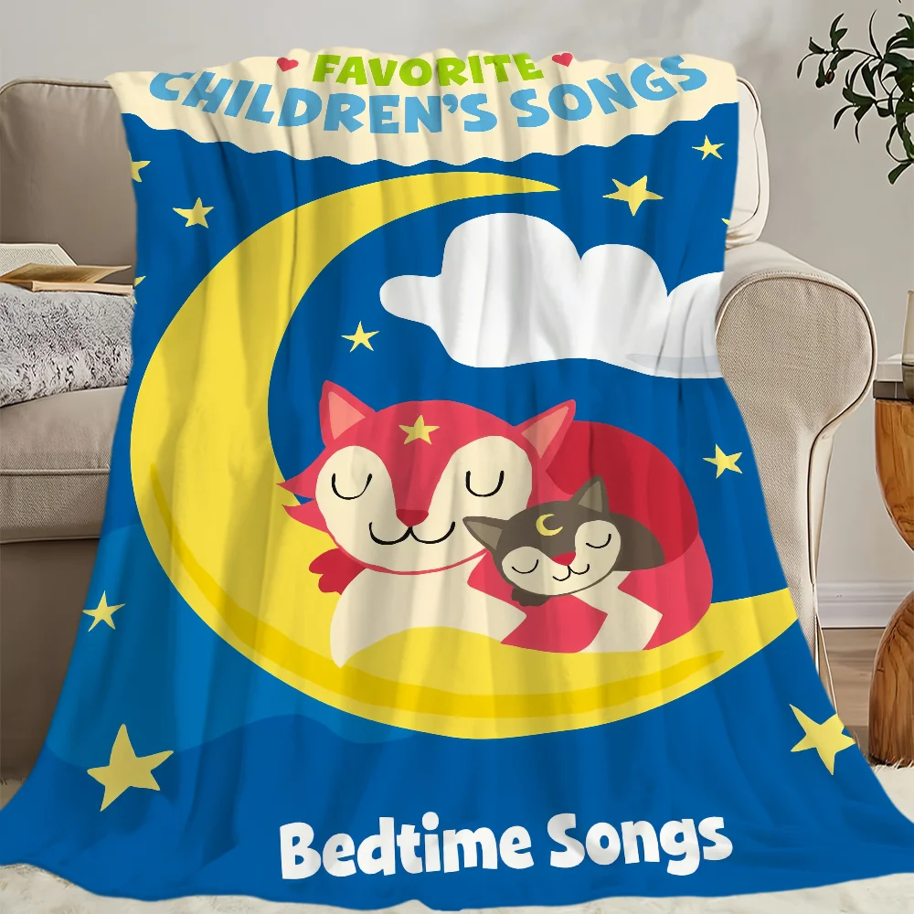cute Skin friendly comfort lullabies warm soft plush spanish blanket suitable sofa Bedtime Tonie living Song room office bedroom 2