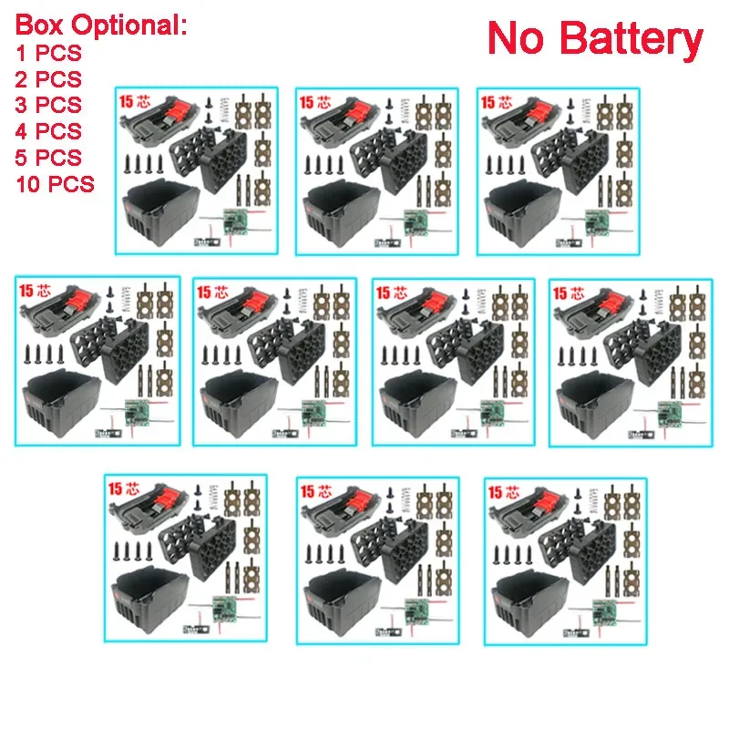 

Li-ion Battery Case Charge Protection Circuit Board PCB For Lomvum Zhipu Hongsong Jingmi no For Makita 18V Lithium Battery Box
