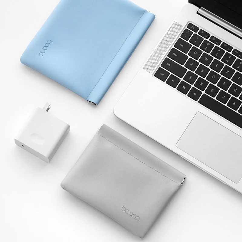 PU HDD Storage Bags Electronic Accessories Travel Organizer Pouch For Earphone Adapter