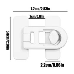 Child Safety Lock for Fridge and Oven Doors (White)