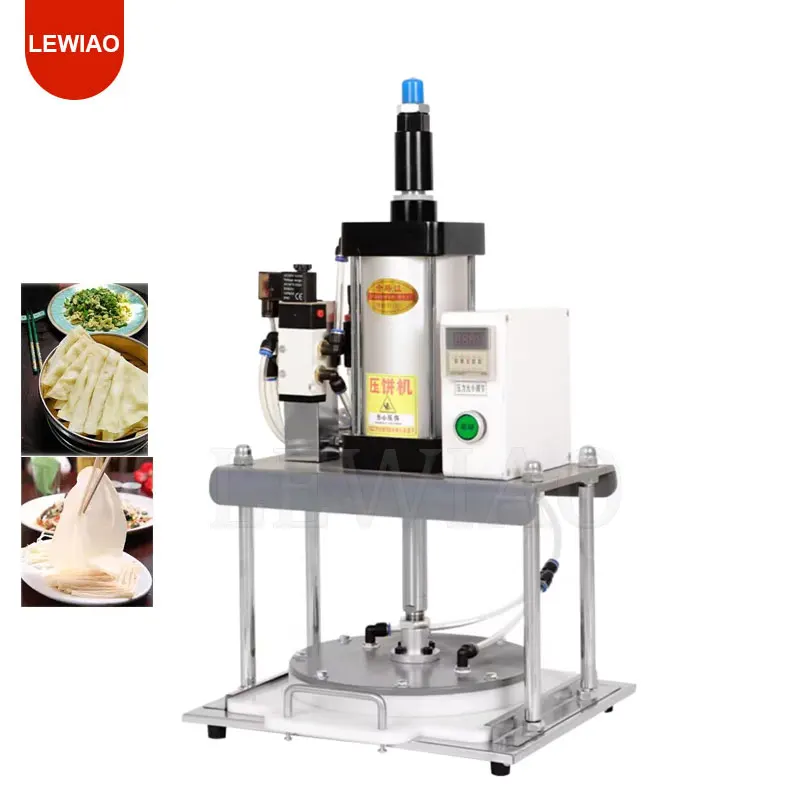 

Commercial Pressure Pneumatic Pizza Dough Press Machine Automatic Shredded Cake Egg Pancake Flattening Equipment