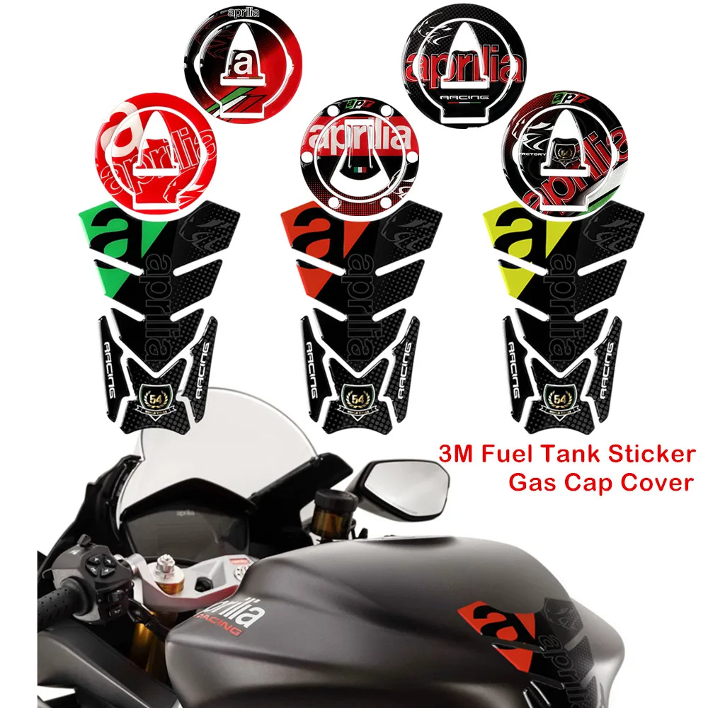 Motorcycle 3M Fuel Tank Sticker Gas Cap Cover Protector Expoy Decal Accessory For Aprilia Tuono 660 RS V4 GPR APR Shiver750 for kawasaki zx 6r zx6r 636 2013 2020 3d front end motorcycle triple clamp yoke sticker protector cover decal case accessory