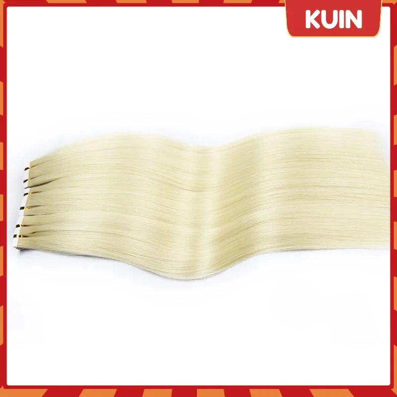

Tape In Human Hair Extensions Raw Virgin Hair Extension Natural Skin Weft For Long Hair Blonde Straight Thick Hair End 20pcs/set