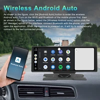 Podofo Écran tactile intelligent 10,26'' Lecteur multimédia CarPlay Android Auto Airplay Mirror Cast Bluetooth FM Moniteur de voiture Superlink Commande vocale Lecteur automobile 3