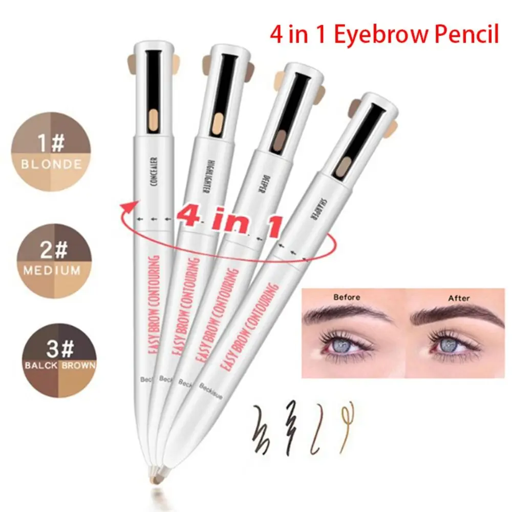 

Marker Pen Eyeliner Pen Female Makeup Tool Cosmetics Eyebrow Enhancer 4 In 1 Eyebrow Pencil Permanent Tattoo Pen Eye Brow Tint