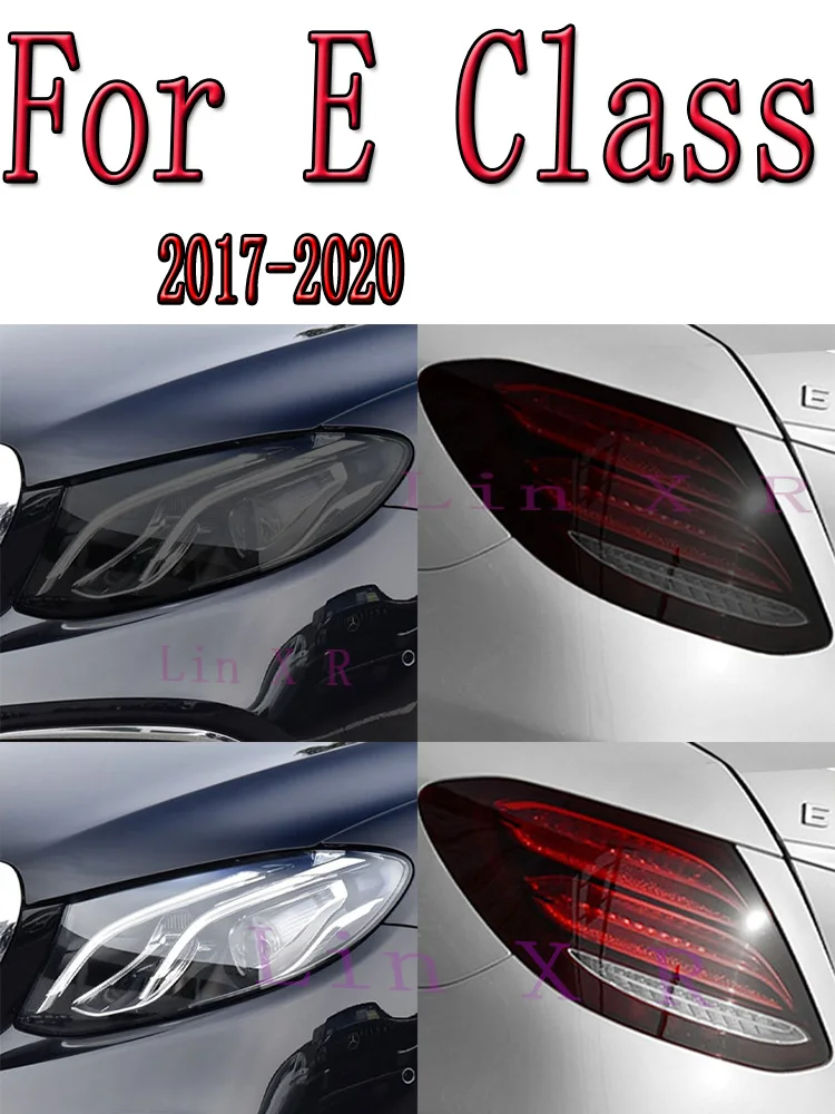 

For Mercedes Benz E Class W213 2017-2020 Car Exterior Headlight Anti-scratch Front Lamp Tint TPU Protective Film Accessories