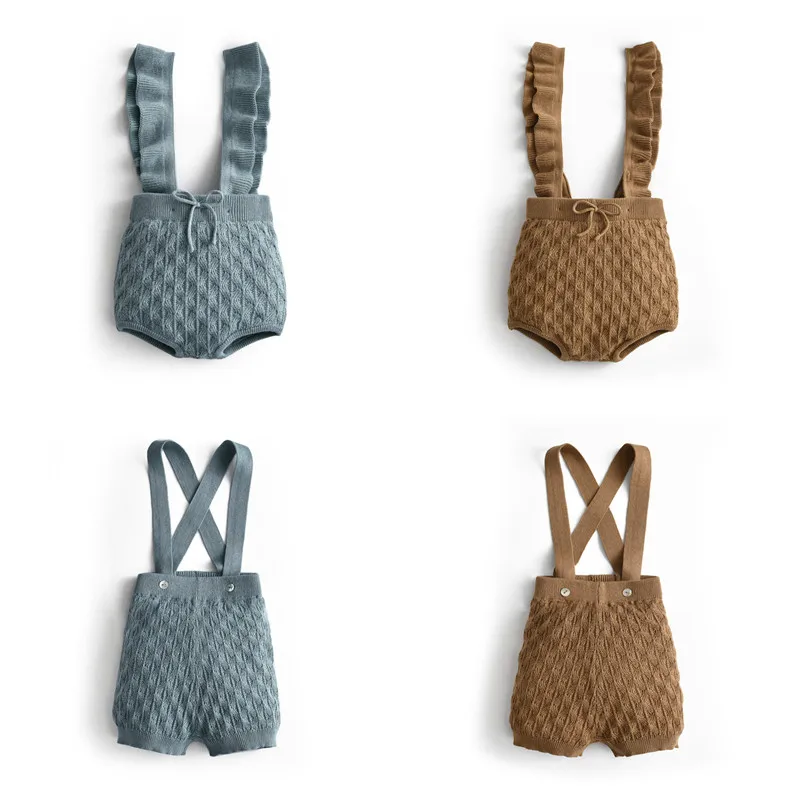 2022 Brother Sister Matching Clothes Summer Boys Girls Knitted Outfits