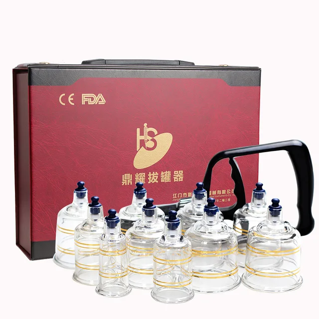 10/19 Cans Vacuum Hansol Acupuncture Cupping Therapy Set A Natural Solution for Pain Relief and Relaxation