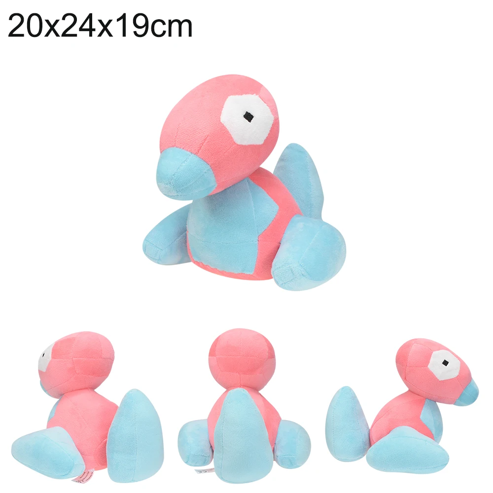 thumbnail image 1 of Lindo peluche de Pokémon Porygon Shinx Litwick Cubone Wooper Phanpy Lugia muñeco de peluche suave juego de monstruo de bolsillo regalos para amigos, 1 of 5