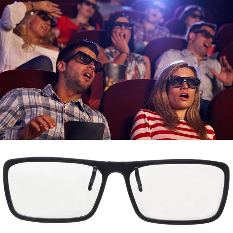 0.2mm Passive Square Vibration Clip 3D Glasses for Most Domestic Cinemas