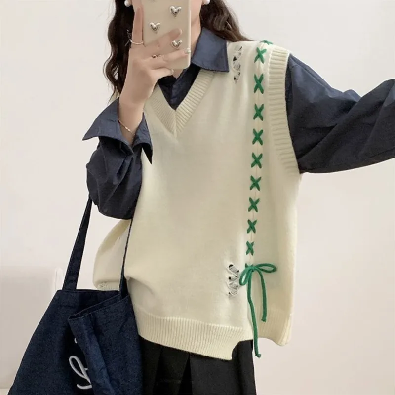Creative Pregnant Women's Knitted Vest Jacket New Arrival Maternity Spring and Autumn V-neck Outerwear Sweater Jacket LH161