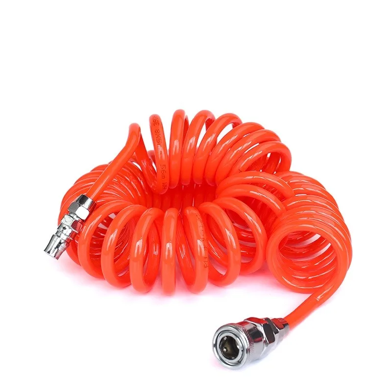 Compressor Hose 8*5mm Telescopic Hose Pu High Pressure Cleaning Spray Gun Air Duster Blow Spring Tube Pipe 2