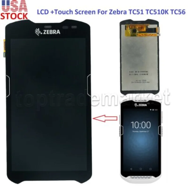 Módulo do Lcd com Digitalizador do Tela Táctil Zebra Tc51 Tc510k Tc56 Tc56dj Tm050jdhg33