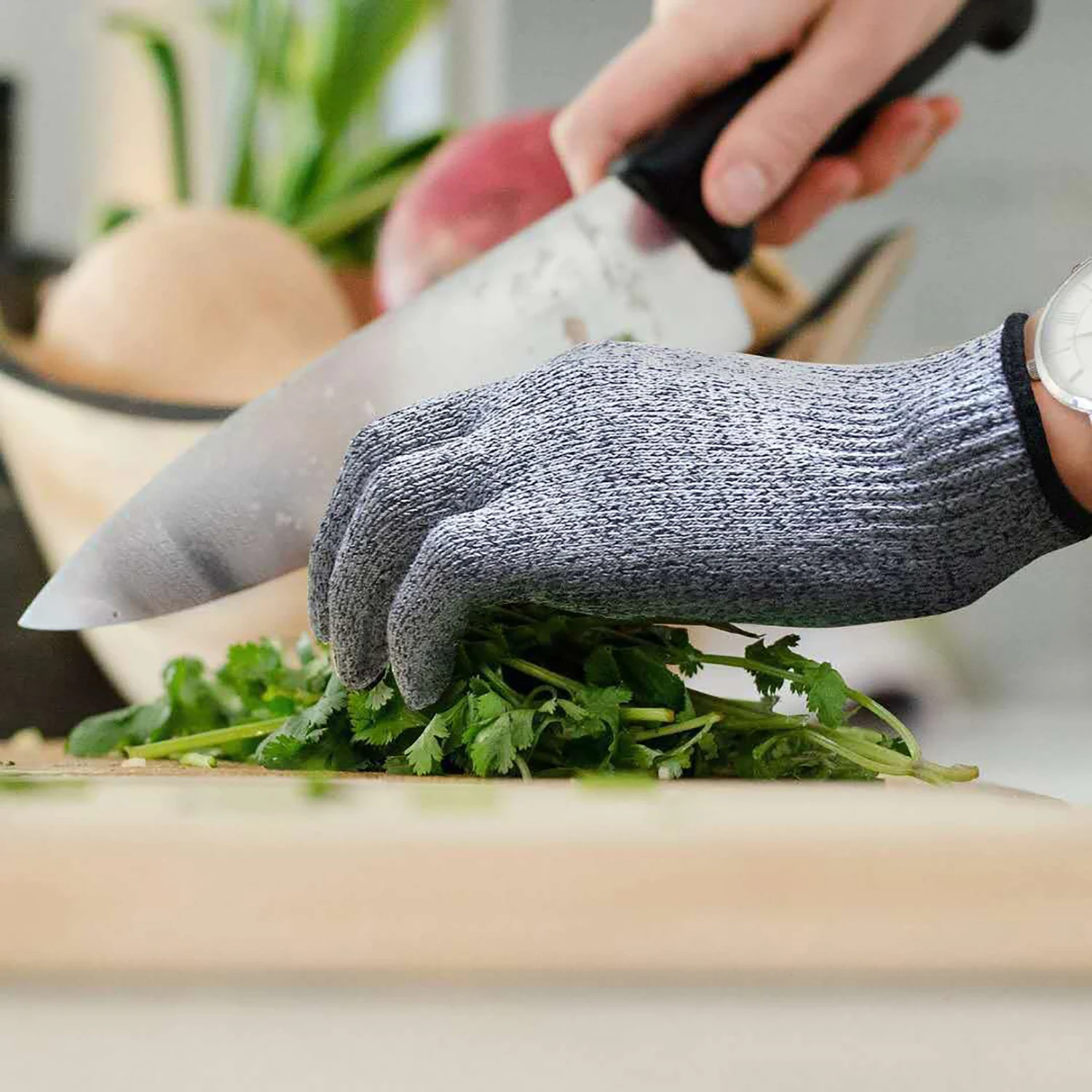 Anti-Cut Protection Gloves Cutting Cooking Protective Gloves Kitchen Fish Slaughtering Labor Working Carving Security Protection