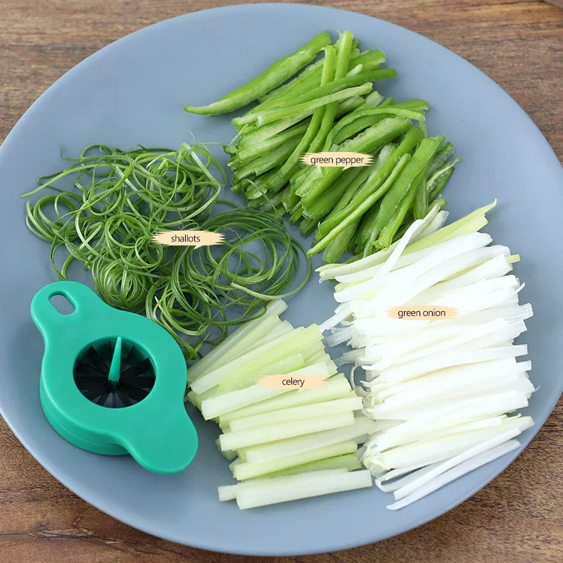 Stainless Steel Blade Scallions Cutter Shred Silk Knife Onion Chopper Vegetable Grater Onion Shredder Slicer Kitchen Accessories