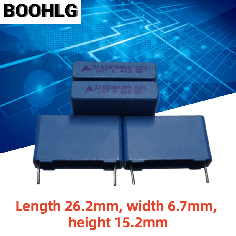 2x WIMA MKP10 0.47µF 400V 5% Metallized Polypropylene Film Capacitor – Pitch 22.5mm, Made In Germany