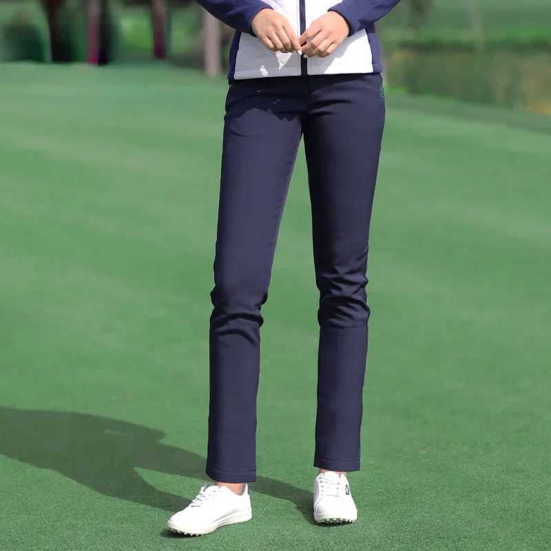 PGM Autumn Winter Waterproof Women Golf Trousers Thick Keep Warm Long Pant Plus Velvet Golf Ball Pants Windproof Tennis Clothing - Image 3