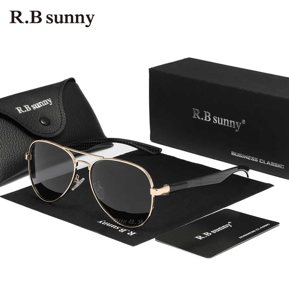 RBsunny 남성용 파일럿 선글라스, 클래식 Uv400 보호 편광 안경, 여성 HD 럭셔리 운전 안경, 디자인 신제품