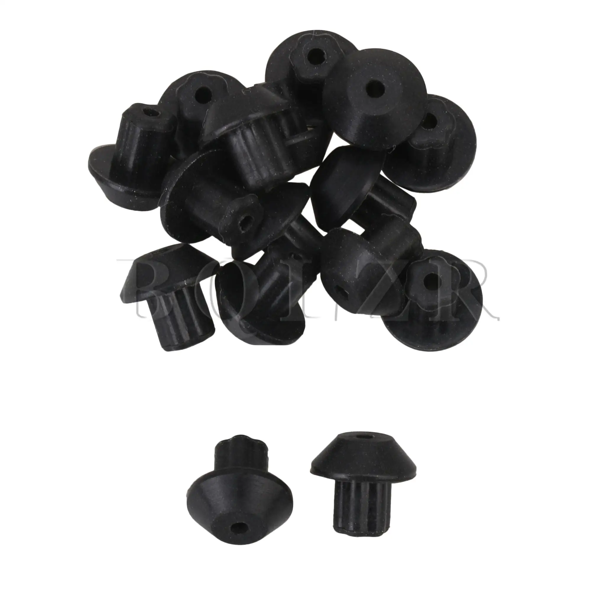 

BQLZR 48pcs Rubber Feet for Gas Stove Replacement Parts 247410 Black WB02K0101