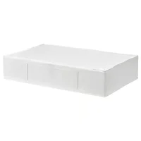 Boîte de rangement pliable pour le dessous du lit avec couvercle à fermeture éclair scellée, optimisation de l'espace sous le lit de chambre. 2