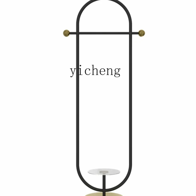 

Xl Stainless Steel Hanger Floor Bedroom and Household Northern European-Style Light Luxury Trench Coat Hat Rack