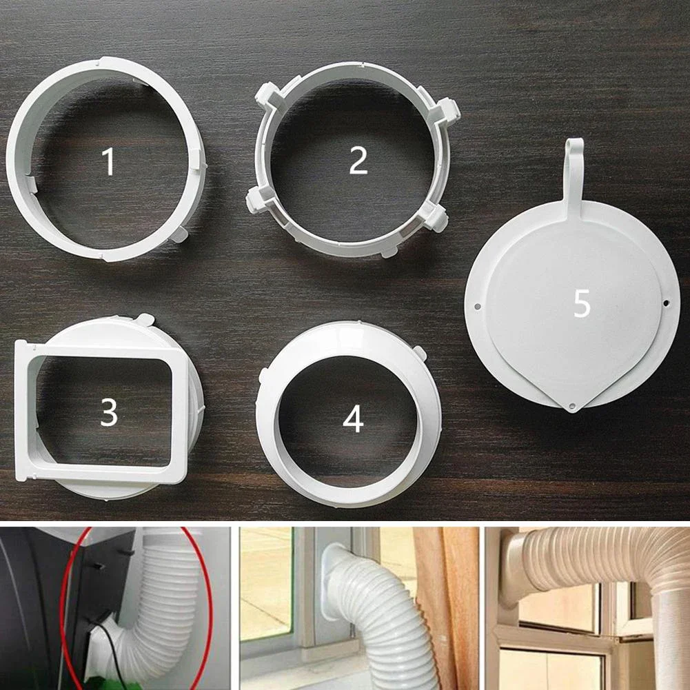 Air conditioner accessories air hose connector 15cm Exhaust Duct Pipe Adapter Hose Interface Connector Mobile Air Conditioner 15cm Window Seal Air Vent Connector