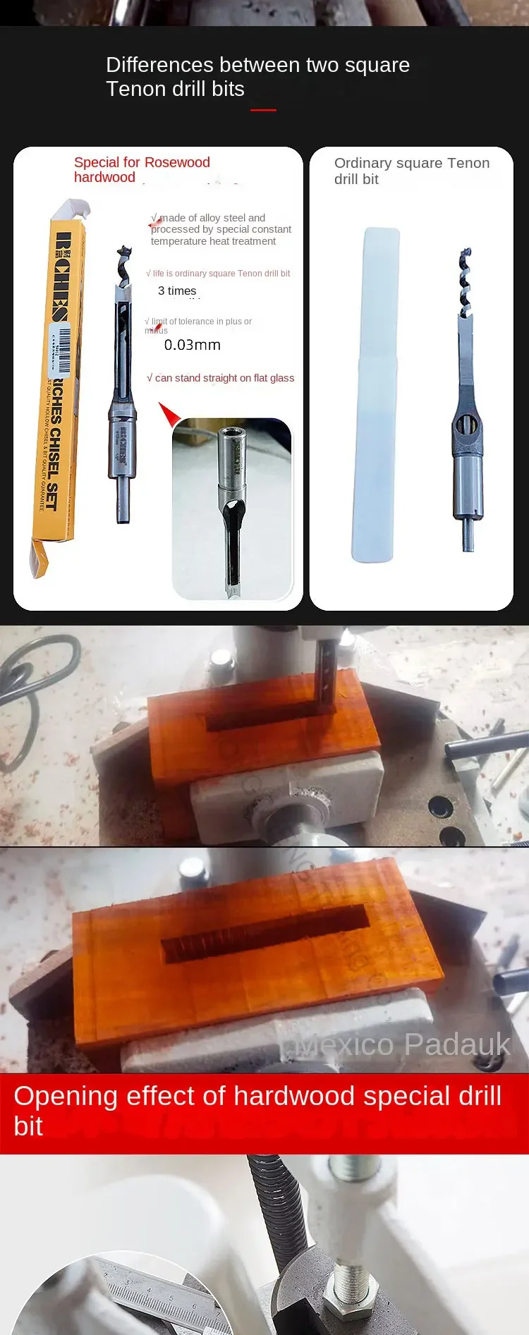 220v Electric Woodworking Square Tenoning Machine Square Hole Tenoning Machine M