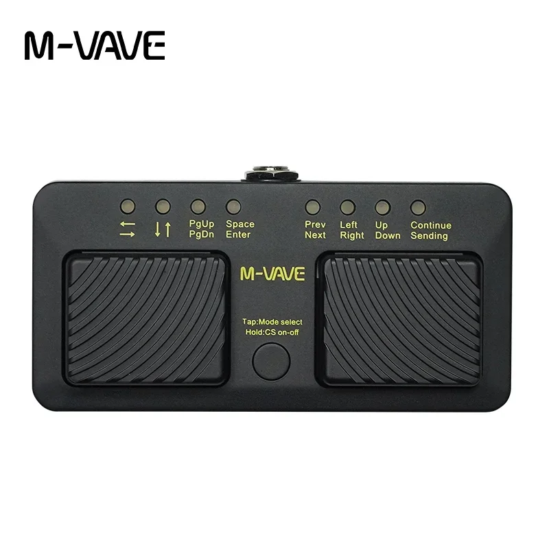 M-VAVE Cube Turner Pro Wireless Bluetooth Page Turner Silent Foot Pedal USB Rechargeable For iPad iPhone Tablet Guitar Parts