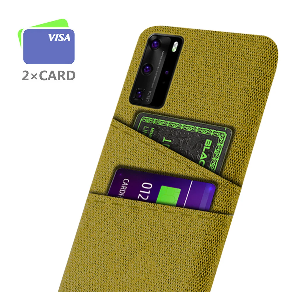 

Wallet Case For Huawei P40 Pro P30 Pro P20 Pro Mate 40 Pro 30 Pro 20 Pro Case Soft-Touch Fabric + Card Slot Cover Huawei P40 Pro
