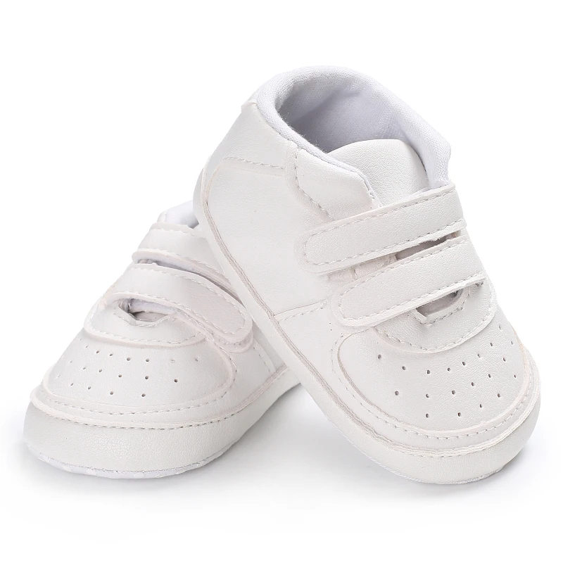 White Fashion Baby Shoes Casual Shoes For Boys And Girls Soft Bottom Baptism Shoes Sneakers For Freshmen Comfort First WalkShoes 3