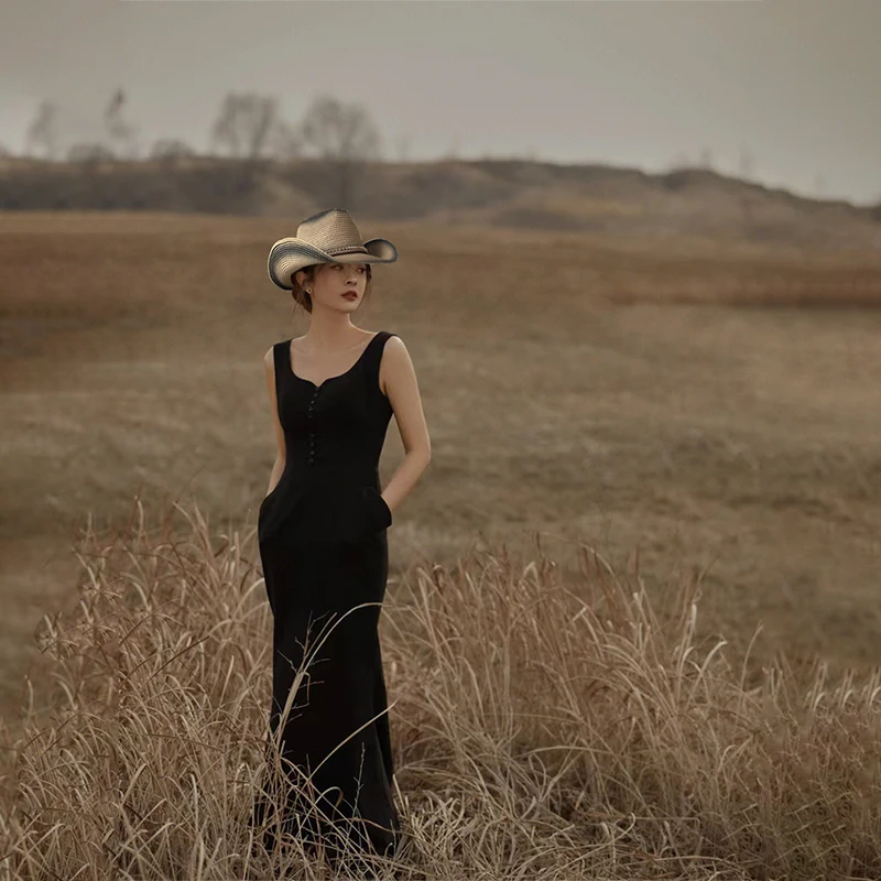 Uomo Donna Soft Straw Western Cowboy Hats Cappello Da Sole A Tesa Larga Party Travel Outdoor Caps Classic Retro Sombrero Uk Size L Us 7 1/4