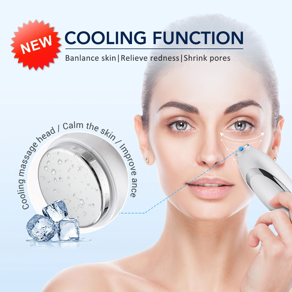 Ice Compress Neck Beauty Device Microcurrent LED Light Therapy Skin Rejuvenation Wrinkles Remover Face And Neck Lifting Massager