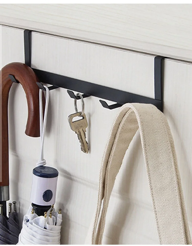 Hooks Over The Door Home Organizer Rack Clothes Coat Hat Towel Hanger Bathroom Accessories Holder Door Hang Creative Coat Hanger 3