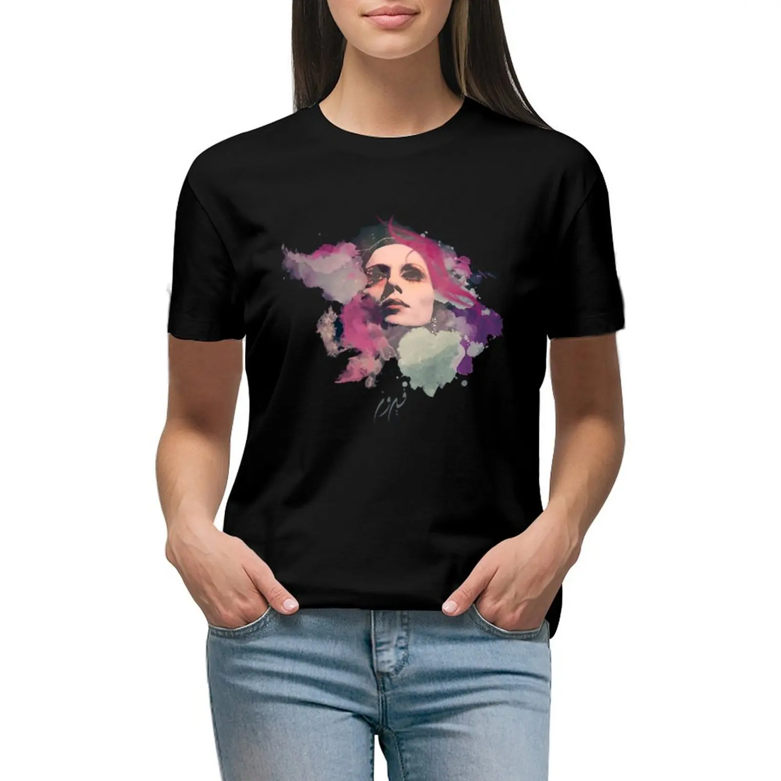 

fayrouz T-shirt Female clothing vintage clothes tshirts woman
