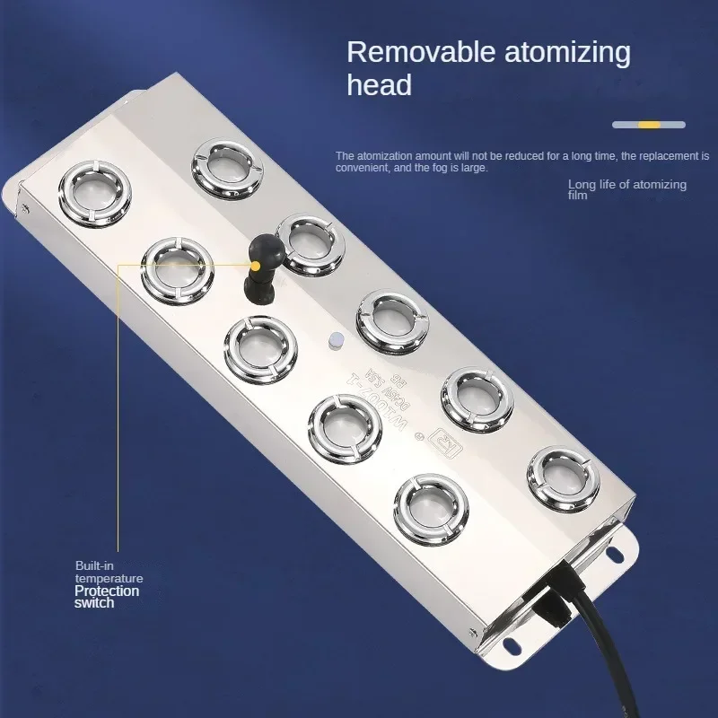 Industrial Sprayer Ultrasonic Mist Maker Diffuser Fogger Air Humidifier Fountain Pond Atomizer Greenhouse Hydroponics 3