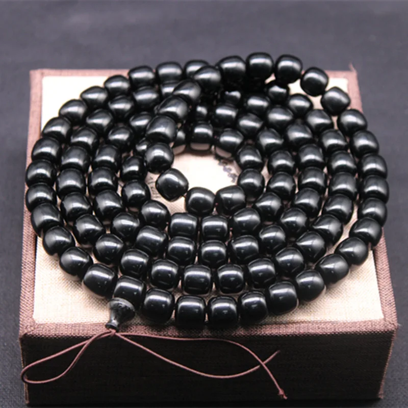 

Sieraden men jewelry bracelet homme colar masculino statement necklace yak horn rosary beads 108 Wenwan bangles cadeau homme