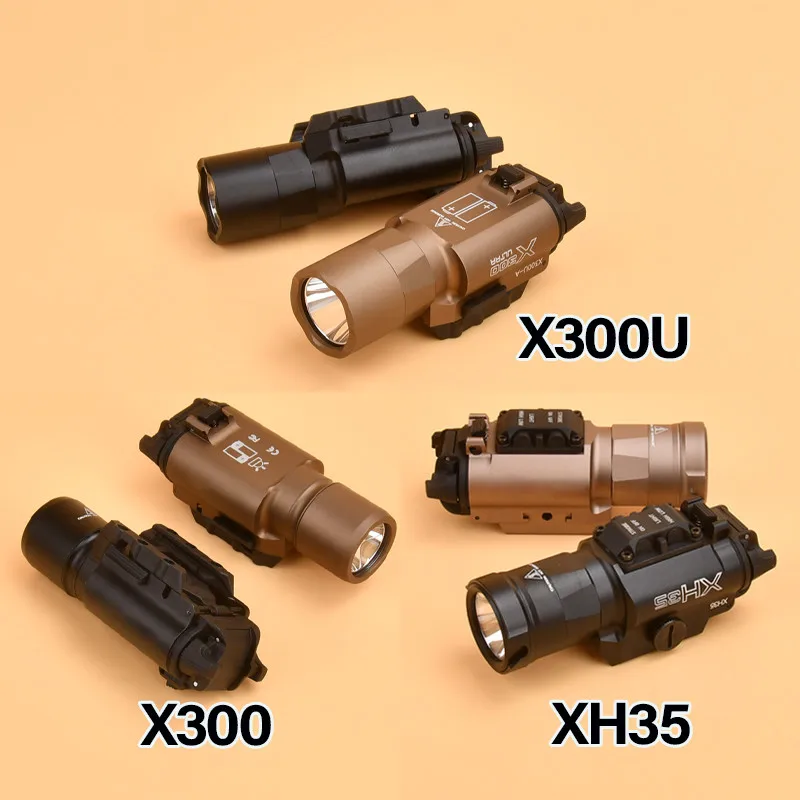 

WADSN SF Surefir X300 Ultra X300U XH35 Pistol Light High Output Strobe Weapon Light Airsoft Flashlight Fit 20mm Picatinny Rail