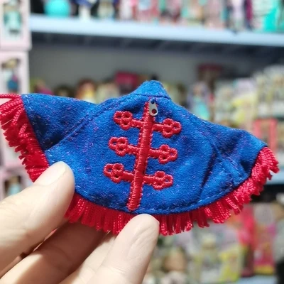 1/6 가방 모자 리카 무지개 큰 자매 학교 인형, DIY 액세서리, 보라색 흰색 머리 인형 머리, 30cm