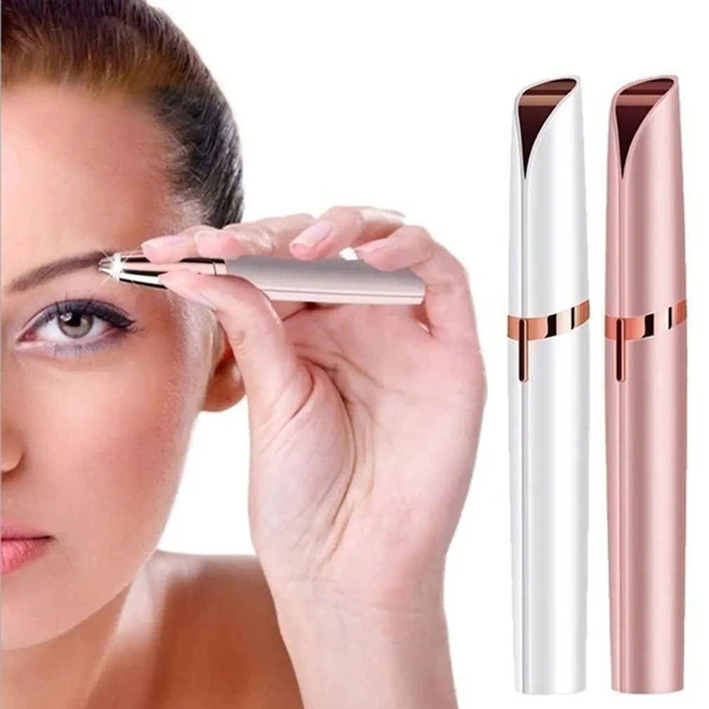 Pro Lipstick Shape Electric Eyebrow Trimmer Painless Eye Brow Epilator Shaver Razor Portable Facial Hair Remover Women Depilator eyebrow trimmer set,eyebrow trimmer,eyebrow razor set,electric epilator,hair shaver,eyebrow razor,facial hair remover,hair remover,eyebrow trimmer blade,face shaver