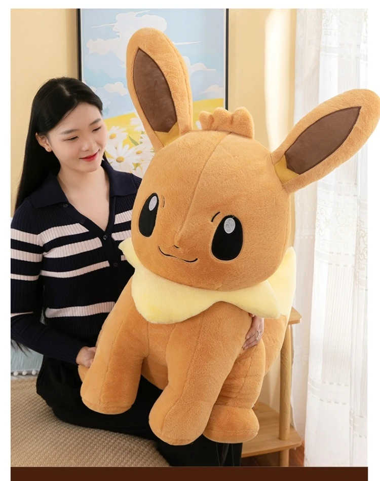 Plush Pokemon Eevee Pillow Anime Pokemon Pikachu 70cm