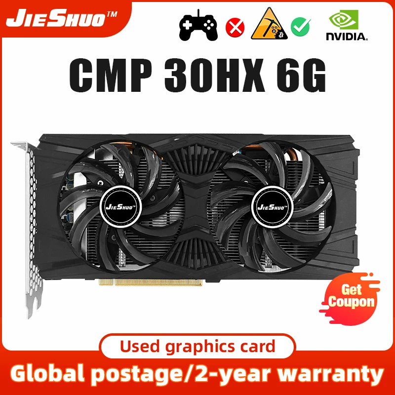 JIESHUO CMP 30hx 6gb professional mining graphics card cmp 30hx 6gb gpu