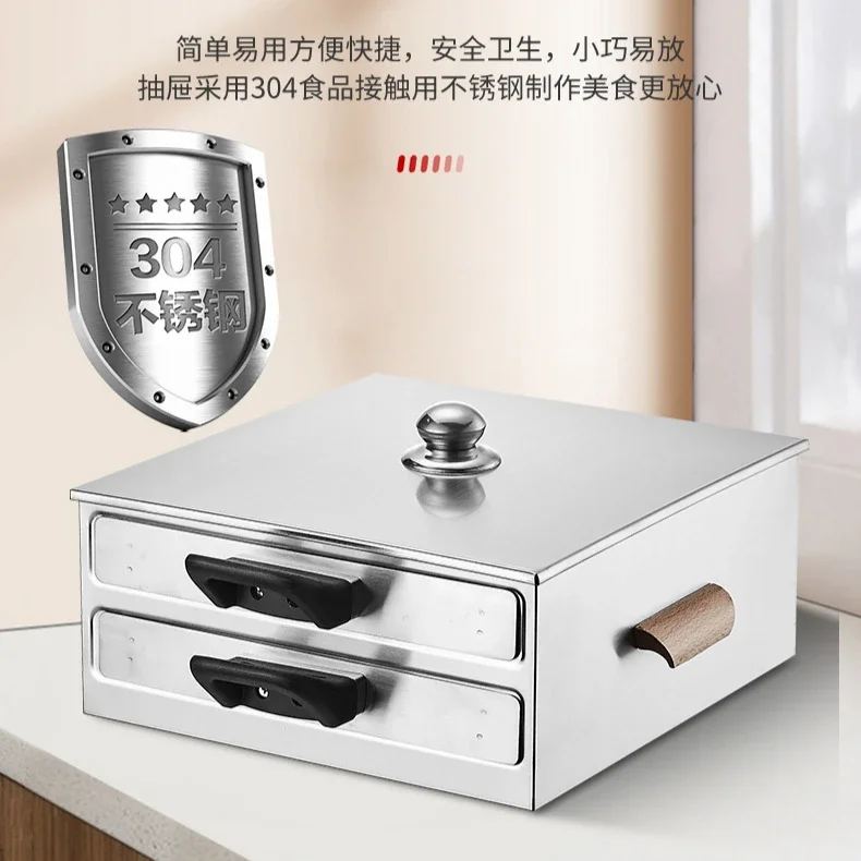 Rice noodle roll machine small household electric breakfast rice noodle steamer steamer 304 stainless steel drawer 3