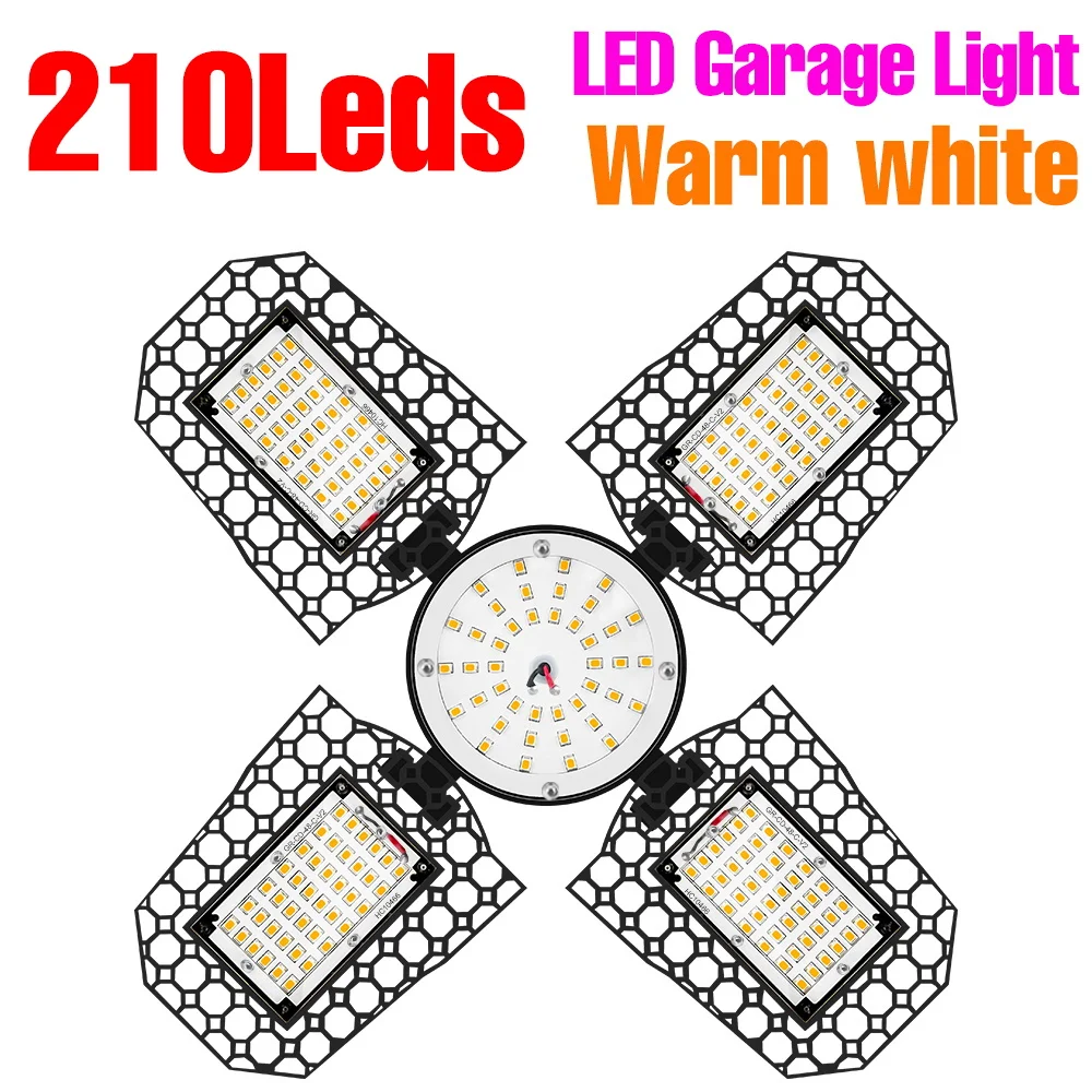 Ultra-Bright Adjustable LED Garage Light – 200W High Bay Spotlight for Home, Workshop & Warehouse