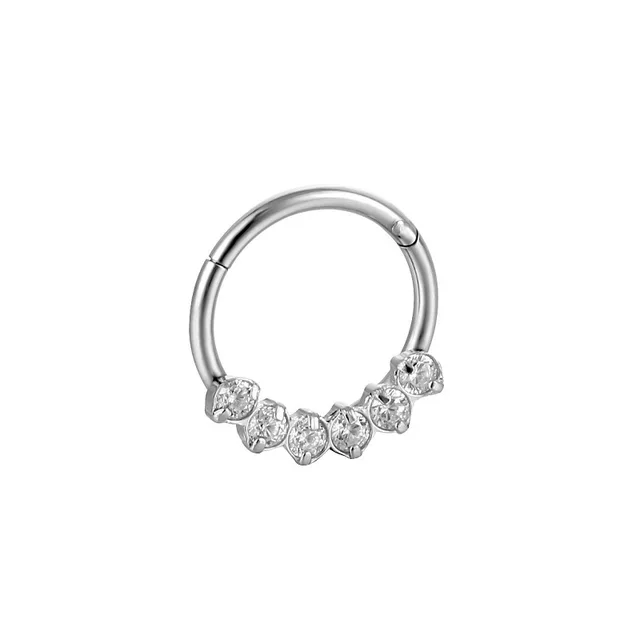 Butterfly Nose Piercing Ring Nase Septum Piercing Ring Titanium Steel Nariz Piercing Ear Cartilage Tragus Goth Piercing Nez Opal Style25